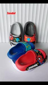 Sandal Selop Anak Laki-laki Motif Spiderman dengan Motif Grafis Warna-warni Usia 1-8 Tahun - Nyaman & Stylish