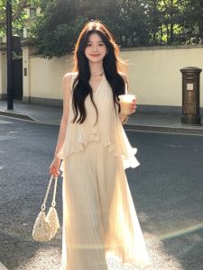 CHANGTONG | Đầm Maxi V-Neck Thời Trang Mùa Hè