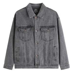 Enjeolon | Áo Khoác Jeans Rửa Retro