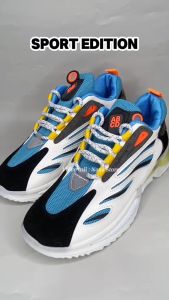 Sepatu Sneakers Olahraga Pria Kulit PU Leather Kanvas Asli Premium Original Casual Mens Shoes Import Quality New Model Kasual Terbaru Tahan Air Anti Slip Sepatu Sport Gunung Cowok Formal Kekinian Ringan Bahan Mesh - RS-16