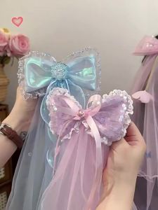 Mũ Đeo Đầu Voan Hoa Nơ Công Chúa