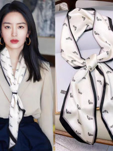 Khăn Choàng Lụa Dài Cho Nữ Họa Tiết Kẻ Caro Phong Cách 2025 Phong Cách Hàn Quốc Mùa Hè Xuân Hình Chữ Nhật Vải PP