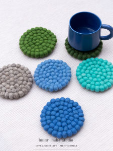 Thảm Cốc Bằng Vải Nỉ Lông Cừu Thủ Công 10cm Thảm Cách Nhiệt Chống Bỏng Cho Văn Phòng Và Gia Đình Thảm Cà Phê Sáng Tạo