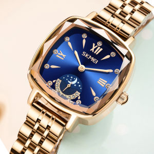 SKMEI นาฬิกาสุดหรูสําหรับผู้หญิงกันน้ําสแตนเลสควอตซ์สุภาพสตรีนาฬิกาคุณภาพสูงนาฬิกาผู้หญิง Elegant หญิงนาฬิกา