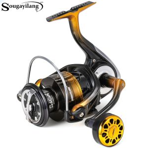 รอกตกปลา Sougayilang รุ่น 1000-5000 อัตราทดเกียร์ 5.0/4.7:1 ตัวเกียร์ทำจากโลหะผสมสังกะสี CNC แกนทองเหลือง แรงต้าน 10 กก. สำหรับตกปลาในน้ำเค็มและน้ำจืด