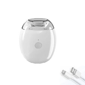 YOUYUEPIN Portable Electric Nail Clipper 2in1 for Baby & Adult Rechargeable Type-C Automatic Grinder Trimmer w/LED Lighting Quiet Mini Manicure Tools