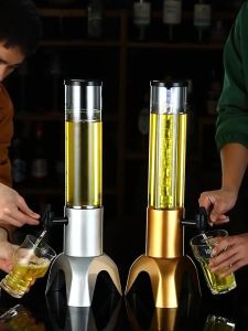 MODOFO 3.0L/1.5L Beer Tower Dispenser With LED Light/Tower Beer High Quality For Bar/Restaurant/Hotel/Party