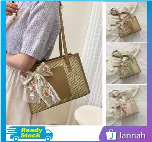 Jannah Beg Tangan Wanita Bahu Jinjing Silang ( Daisy Bucket Travel Dinner Office Bag Top-handle Tote Shoulder Women Handbag ) 7G3