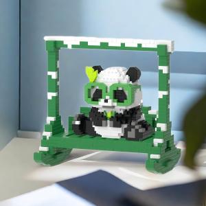 BENZISHIDUO | Small Particle Panda Brick Assembling Educational Toy