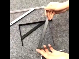 2pcs Heavy Duty Wall Brackets Mantel Large Metal Shelf Wall Floating Triangle Hand Welded Counter  Mounted