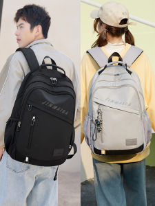 Large Capacity Backpack for Middle And High School Boys Student Backpack with Spine Protection Features Street Style Soft Shoulder Bag