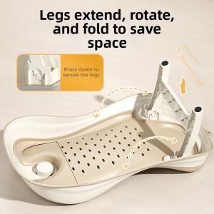 Temperature Sensing Non-slip Baby Bath Tub