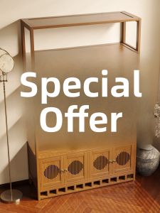 New Chinese Style Tea Set Display Stand Tea Room Multi-Treasure Cabinet Floor-standing Purple Clay Pot Placement Rack