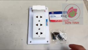 Bảng điện 1 ổ cắm 1 cầu chì 3 lỗ BN6E Sopoka