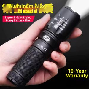 Rechargeable Bright Long-range Mini Portable LED Flashlight