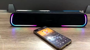 V9 Speaker Bluetooth Soundbar RGB LED Light Computer TV Phone TF 360° Stereo Surround Wireless Multimedia 5.0 Bluetooth Speaker Sound Bar