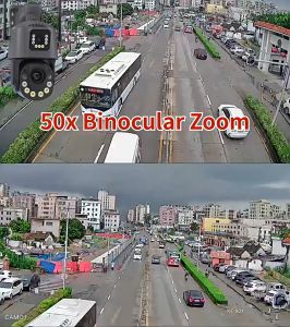 optical zoom wireless wifi CCTV outdoor camera 360 4K 8MP two-way call full color night vision automatic tracking alarm IP66 waterproof