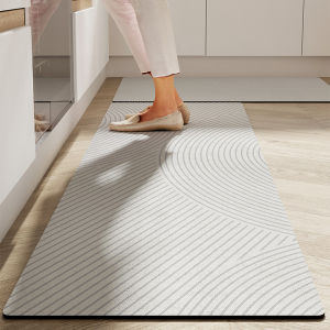 VIMAMA Quick Dry Diatomite Entry Rug - Non-Slip Kitchen Floor Mat Absorbent Oil-Resistant Bath Mat Lightweight & Easy to Clean