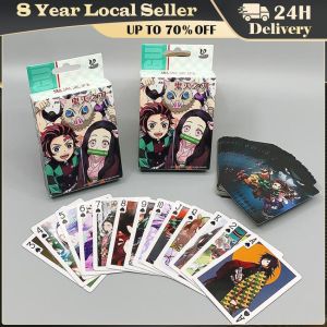 Demon Slayer Destroyer of Demons Cards for Children Kimetsu No Yaiba Swordsmith Village Ghost Blade Chainman Cards Table Toys