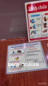 Bảng dạ quang chỉ dẫn sử dụng họng chữa cháy ngoài trời (20x24cm)