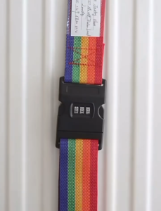 ZH044 Password Set Lock Suitcase Explosion-proof Belt Strap Travel Luggage Protect Belt Strap Adustable Strap