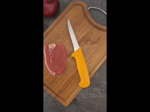 1PCS Curved Boning Knife Stainless Steel Blade PP Non-slip Handle Meat Processing Tool for Meat Vegetable
