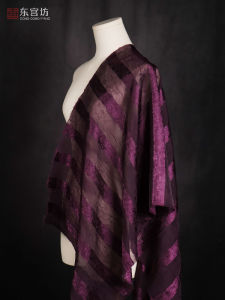 Vải Chiffon Màu Tím Đậm Mềm Mại Vải Áo Sơ Mi Vải Váy Vải Trang Trí Thủ Công Vải Polyester Vải Gấp Xếp Vải Trơn