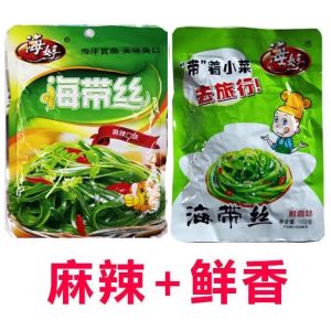 Ready-To-Eat Seaweed Snack Spicy Original Flavor Packaged Seafood Delight from Qingdao Shandong 60g Net Content by ZaoDongXiong