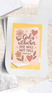 Floral Bible Verse Encouragement Card – Sympathy & Comfort Gift Idea | Christian Bible Comfort Empathy Card | FREE Envelope FREE Bubble Mailer