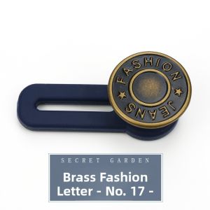 Qianbaihui | Waist Adjustable Denim Pants No-Sew Extension Buttons No-Drilling