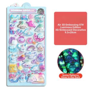 WANXUEXING | 3D Luminous Cartoon Stickers for squishy stickers