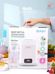 iBaby ผ้าผ้าเครื่องนึ่งขวดนม ระบบพร้อมอบเเห้ง ฟังชั่นก์อุ่นนม สำหรับเครื่องอุ่นนม