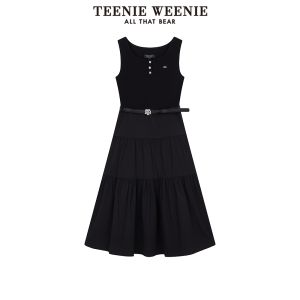 TEENIE WEENIE | Simplicity Stylish Summer Commute Black Dress