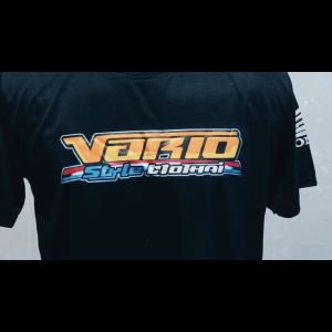 BAJU KAOS DISTRO VARIO STYLE MOTHAI HITAM