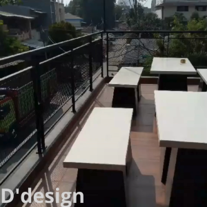 Bangku Set Terazzo Kaki Piramid Best Seller