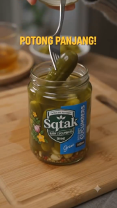Iran Pickled Baby Cucumbers 650g | Garlic & Herbs Pickles | Imported Halal Cucumber Pickle | Ready To Eat Snack Sandwich Side Dish