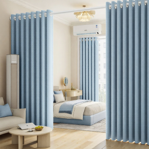 Sunproof Thermal Insulated Full Blackout Curtains For Bedroom & Living Room With Hooks