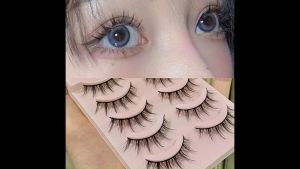 5pairs Natural False Eyelashes 3D Fairy Princess Comics Eyelashes Lashs Natural Short Daily Eyelashes False Eyelash Extension Tools Thick and Dense