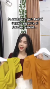 Crop Top Korean Style Wanita Lengan Balon Kekinian / Crop Top Korean Style Lengan Balon - Kaos Crop Top Square Neck Wanita