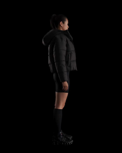 Nike Therma-FIT Womens Sportswear Classic Puffer Loose Hooded Jacket - Black [FZ5900-010]