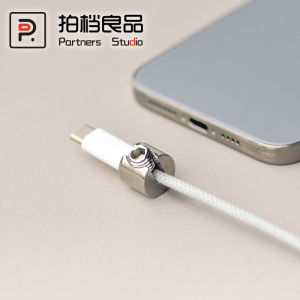 Metal Weight Block for Mobile Phone Charging Cable Anti-Loss Device Compatible with Apple Huawei Xiaomi Oppo Data Cable