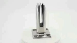 Stainless Steel Pool Glass Clamp Heavy Duty Fence Clip Floor Glass Stand Fixed Clamp With Cover