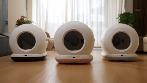 Cat smart Self-cleaning Cat litter boxwith app control & odor removal 72L