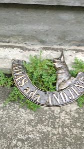 Dekorasi Pintu Pagar Aksesoris Awas Ada Andjing 1 Pcs