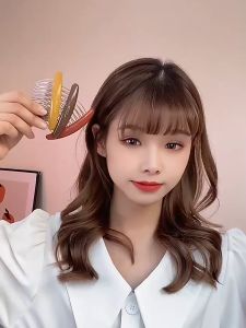 Cài tóc mái xước tóc mái nhựa trơn xinh xắn