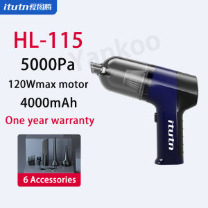 【One year warranty】Itutn Wireless Vacuum Cleaner HL-115 5000Pa Suction & Blow 4 in 1 Type-C Charging 4000mAh Long Endurance 120Wmax High Power Motor Suitable For Car/home/outdoor
