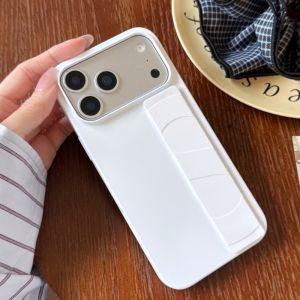 Soft Silicone Elasticity Wrist Strap Matte Phone Case For iPhone 17 16 15 14 Plus 12 13 Pro Max 11 Air Ultra Thin PC Hard Cover