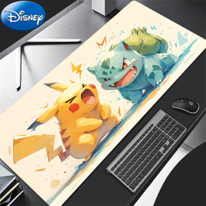 Bandai | 90x40cm Mouse Pad P-Pokemon Bulbasaur Gaming Accessories Mousepad Game PC Completo Computer Keyboard Pad Carpet Desk Mat Varmilo