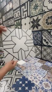 Gạch bông men 30x30 lát sàn tường mặt bàn tấm ốp nền và phòng tắm phòng ngủ quán ăn khách sạn độ bền cao chống thấm nước tốt đa dạng mẫu mã kích thước chịu nhiệt tốt