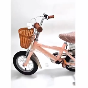 Kids Bicycle Fully Assembled Vintage Children Bike with Training Wheels Outdoor Riding Bicycle for Boys & Girls